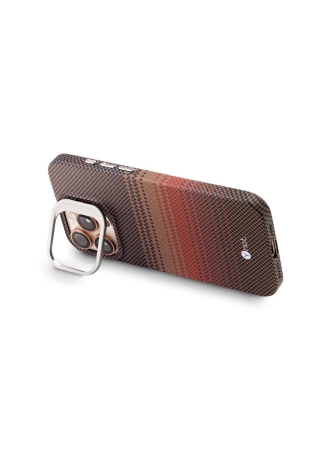 YNOT iPhone 13 Pro  Kevlar Fiber Case with MagSafe and Stand - Carbon Brown - Image 3