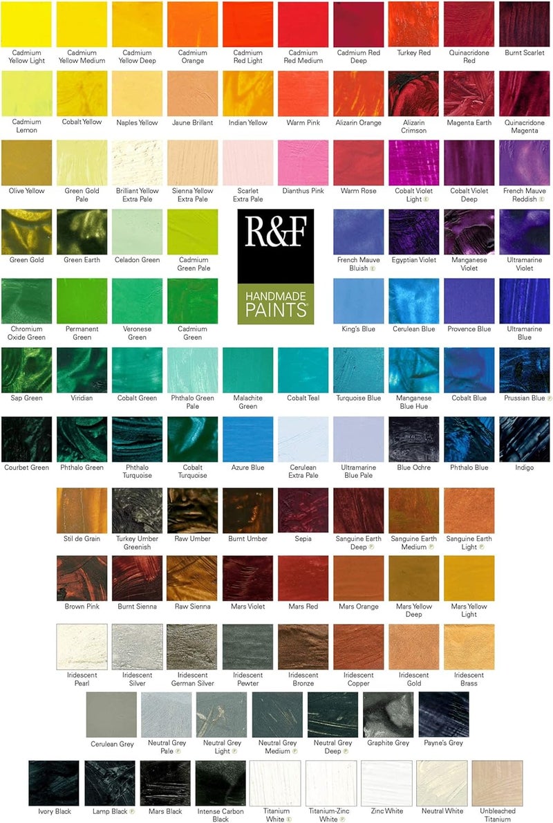 R&F Handmade Traditional Encaustic Paint - 40ml Raw Sienna - Image 4