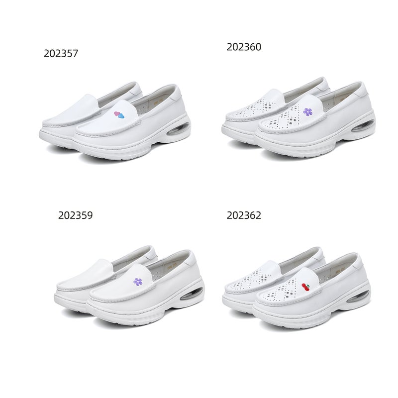 Nurse Shoes Doctor Shoes White Shoes Hospital Work Shoes Women'S Leather Medical Shoes Nursing Shoes Summer Single Shoes - Image 3