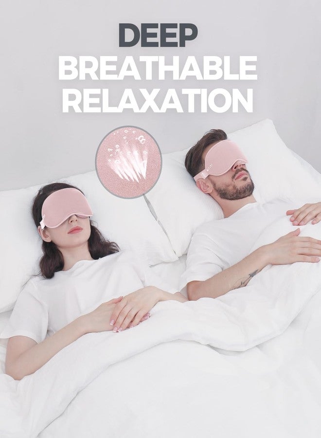 MZOO Luxury Sleep Mask for Back, Side Sleeper, Complete Light Blocking Sleeping Eye Mask Night Blindfold, 3D Zero Pressure & Spacious for Lash Extensions, Breathable Soft Eye Cover Flight Nap Travel - Image 5