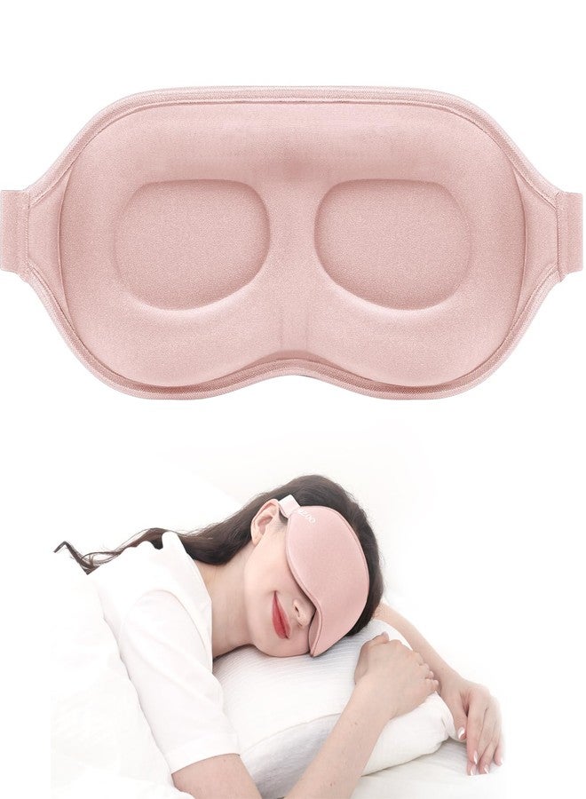 MZOO Luxury Sleep Mask for Back, Side Sleeper, Complete Light Blocking Sleeping Eye Mask Night Blindfold, 3D Zero Pressure & Spacious for Lash Extensions, Breathable Soft Eye Cover Flight Nap Travel - Image 1