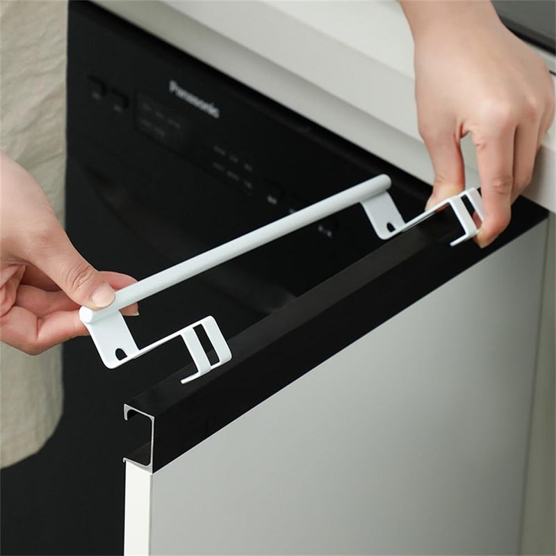 HOME CUBE Stainless Steel Towel Holder Cabinet Hanger Over Door Kitchen Hook Drawer Storage (Small) - Image 3