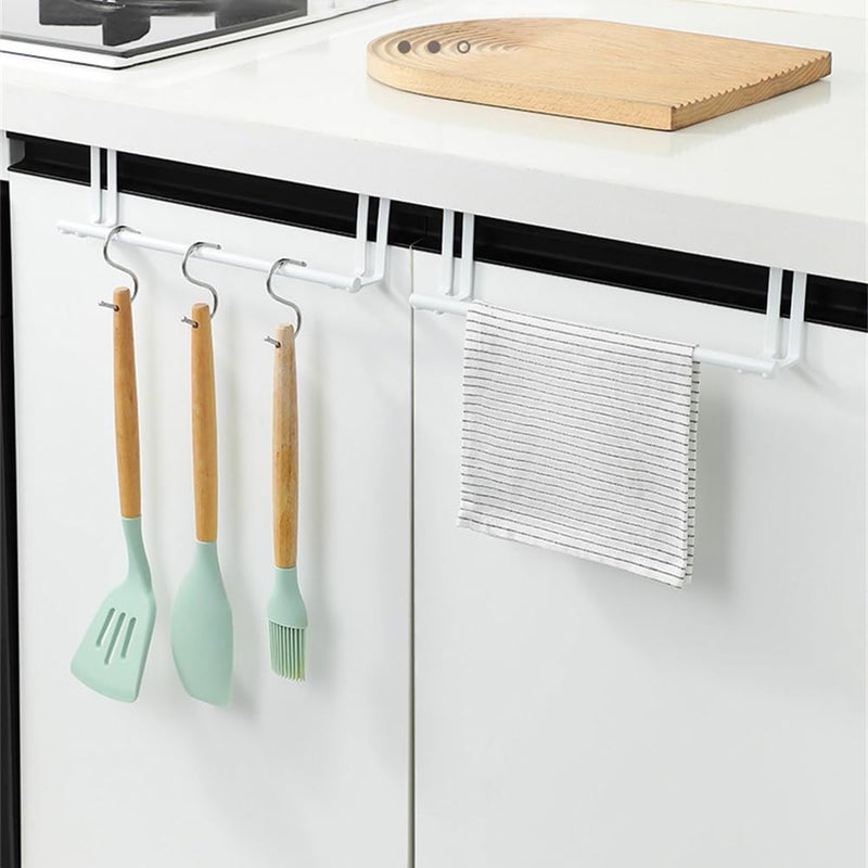 HOME CUBE Stainless Steel Towel Holder Cabinet Hanger Over Door Kitchen Hook Drawer Storage (Small) - Image 2