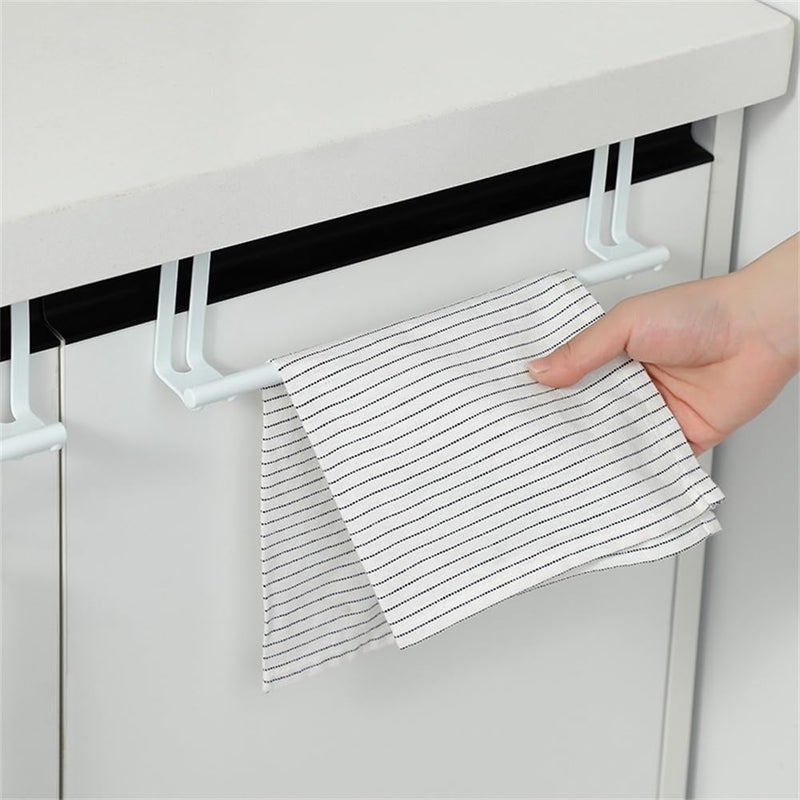 HOME CUBE Stainless Steel Towel Holder Cabinet Hanger Over Door Kitchen Hook Drawer Storage (Small) - Image 1
