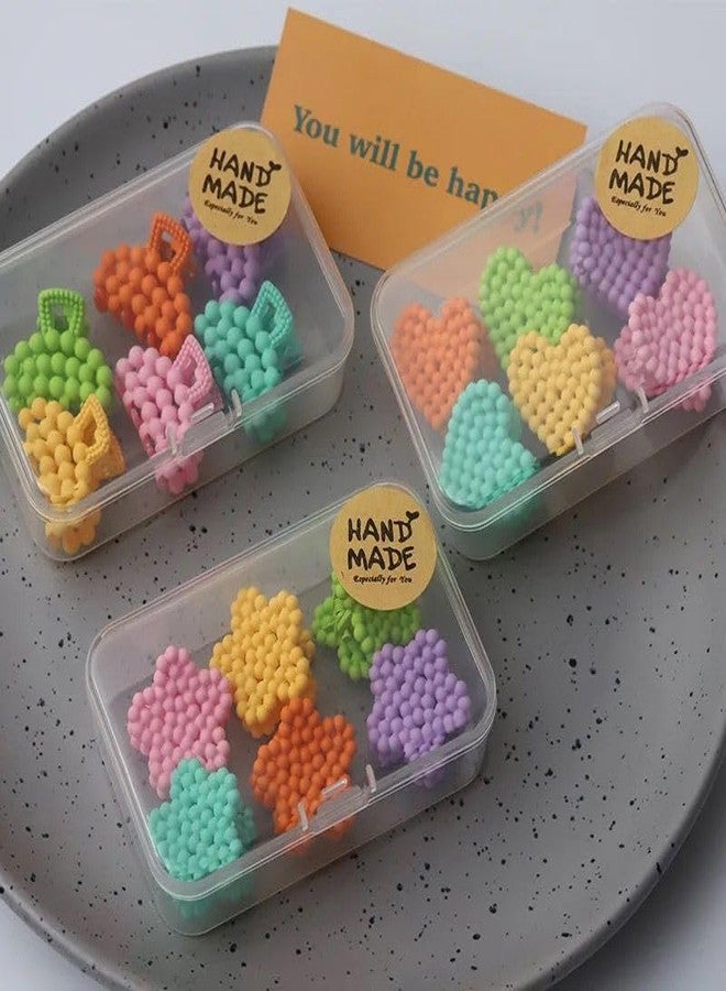 Radhya Accessories Colorful Hair Claws for Women (10 pcs) cute small Clawclip for Girls Strong Grip Hair Clips for Girls matte finish hair clutchers - Image 1