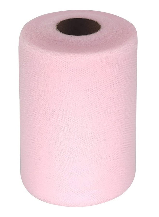 Peachjoy Tulle Fabric Rolls 6 Inch by 100 Yards (300 feet) Tulle Spool, for Wedding Party Decorations Gift Bow Craft Tutu Skirt, for Crafts Tutu Costumes Skirts Parties (Pink)  - Image 3