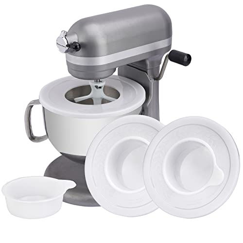 2 Pack Mixers Bowl Covers for KitchenAid 6 Quart BowlLift Stand Mixers Mixer Lid Fits BowlLift Models KV25G and KP26M1X