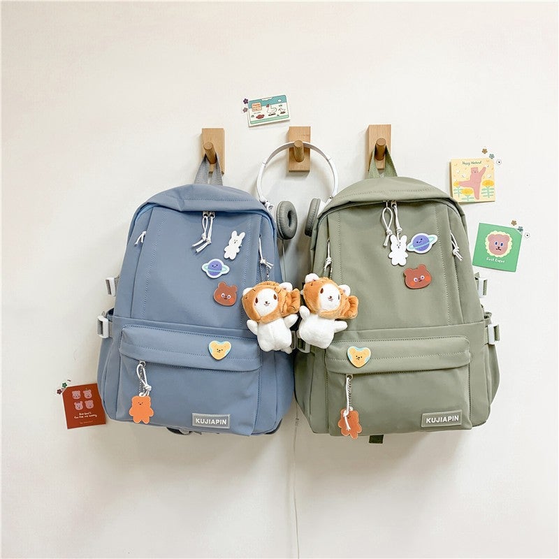 Trendy Nylon Large Capacity Student Backpack - Image 1