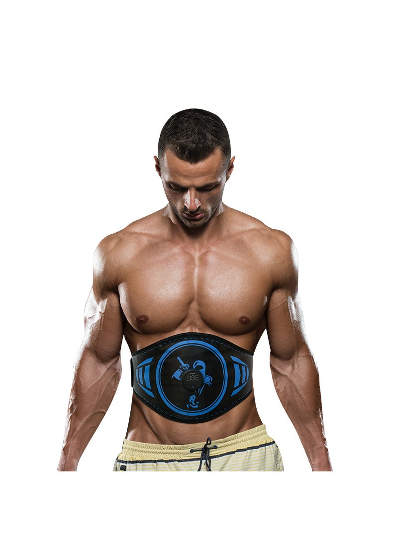 Generic Home Use Intelligent Silicone Waist Belt Fitness Shaping Device Smart Massage Device Fat Burner Office Outdoor Family Blue -15 Belt Charging-Ninja 