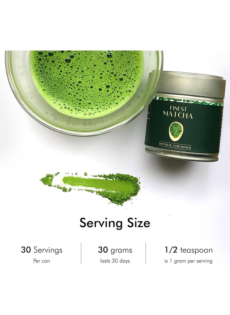 Heapwell Heapwell Superfoods Japanese Ceremonial Matcha Green Tea Powder, Aa Grade, 30 Grams  - Image 3