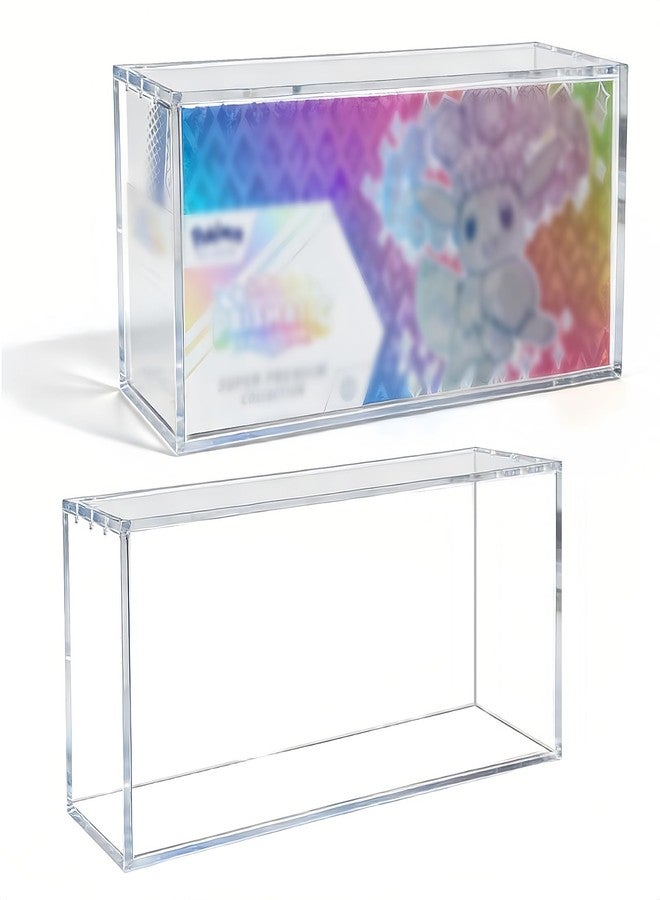 Krbnk Pristmatic Evolutions SPC Box Acrylic Display Case, SPC Protector Case with Magnetic Lid, 5 + 8mm Thick Clear Protector, Compatible with Prismatic Evolutions Super Premium Collection,14.4"x3.4"x6.9" - Image 1