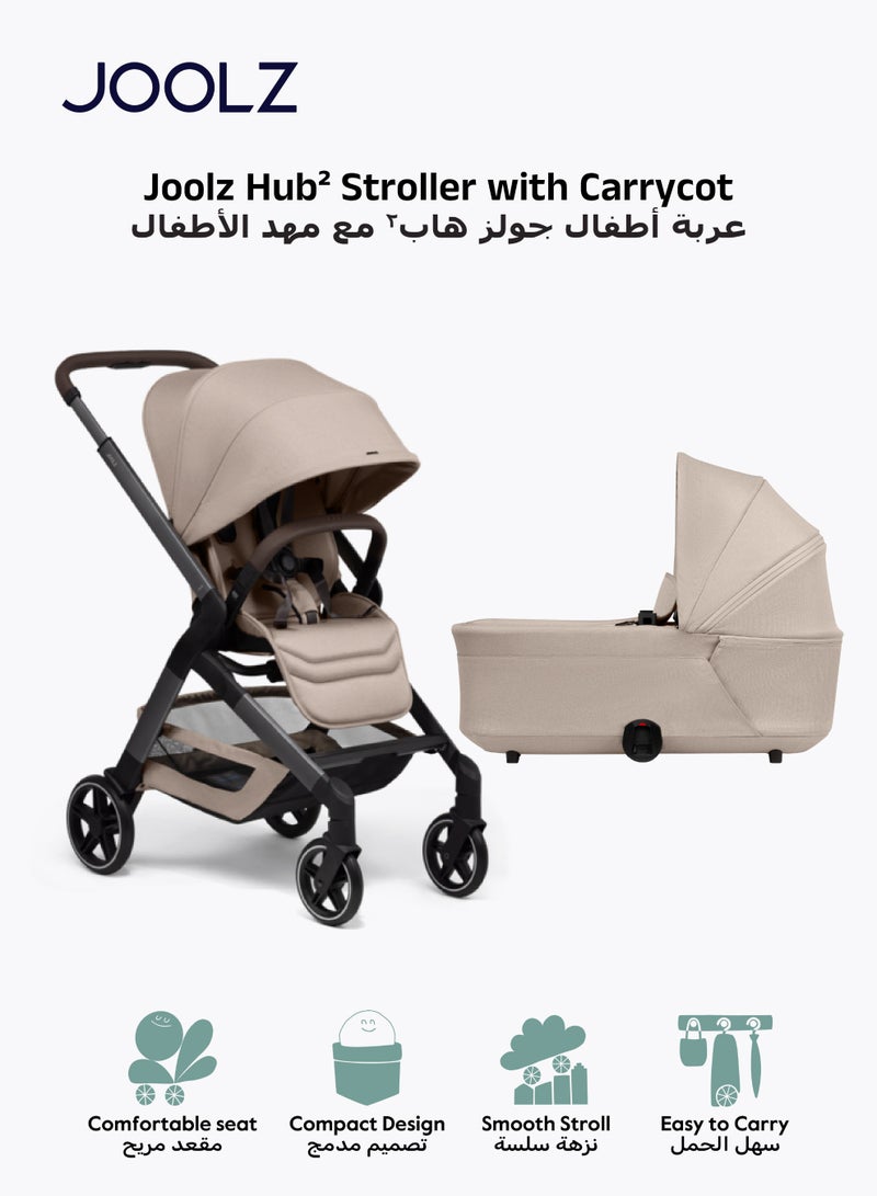 جولز عربة أطفال حضرية مدمجة مع سرير حديثي الولادة | طي بيد واحدة | مقعد قابل للعكس والاستلقاء | مرتبة قابلة للتنفس | مظلة حماية شمسية | نظام تعليق ناعم | ٦٦×٥٢×١٠٥ سم - Image 1