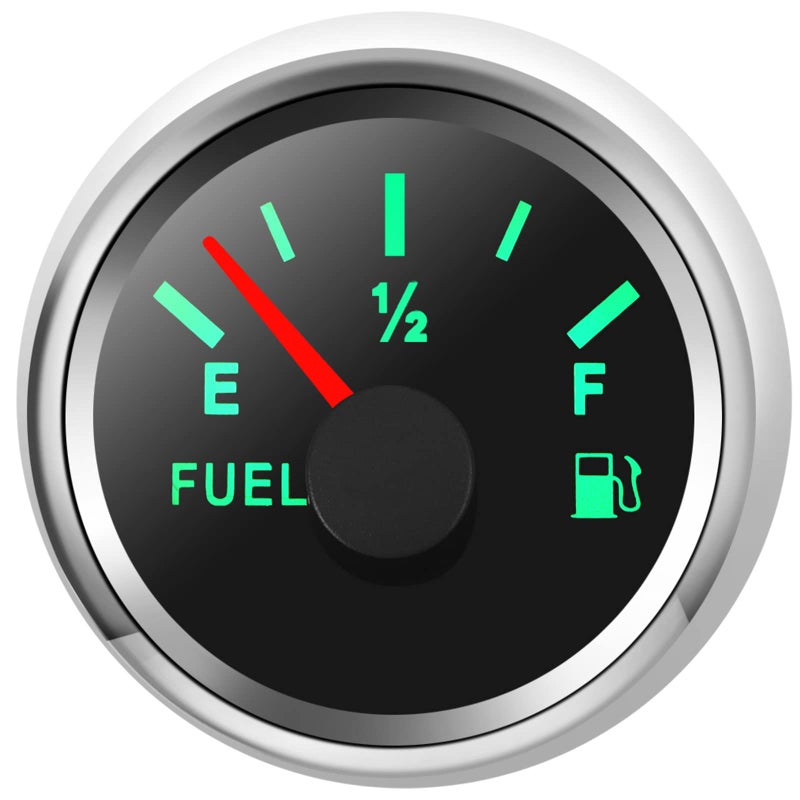 2 Fuel Level Gauge 8 Color Backlight 5 Signals Adjustable 0190ohm0180ohm10180ohm24033ohm24030ohmFuel Gauge Kit for Boat Car RV Truck Vehicle Motorcycle
