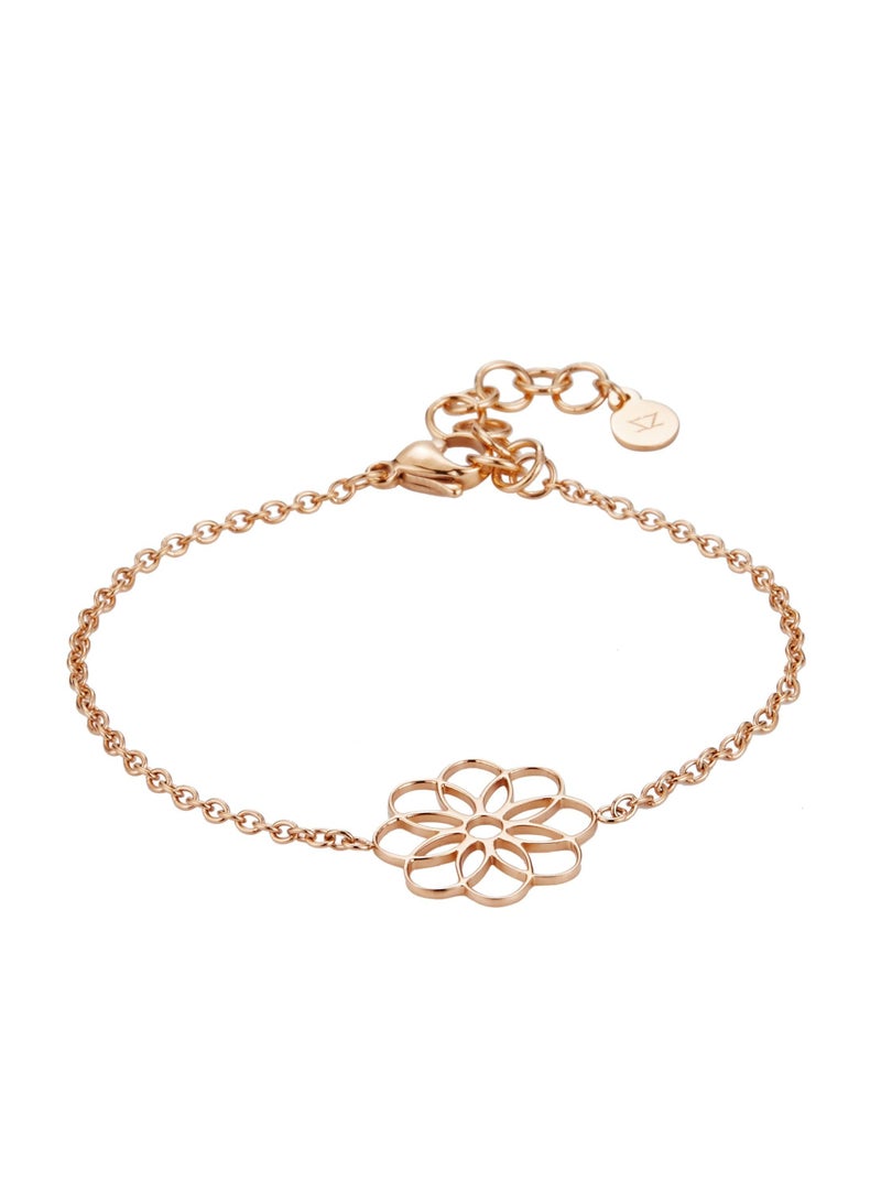 زنك سوار نسائي من زينك، ستانلس ستيل باللون الذهبي الوردي | ZFBR005RG - Image 1