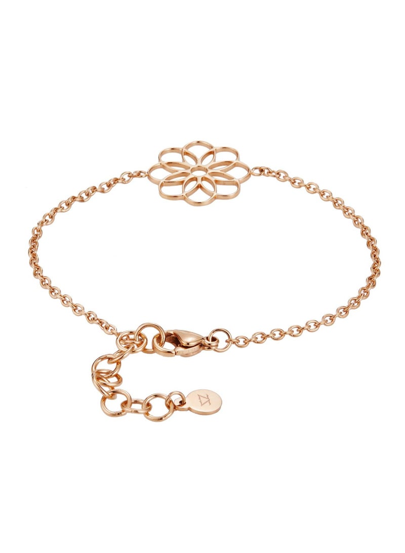 زنك سوار نسائي من زينك، ستانلس ستيل باللون الذهبي الوردي | ZFBR005RG - Image 2