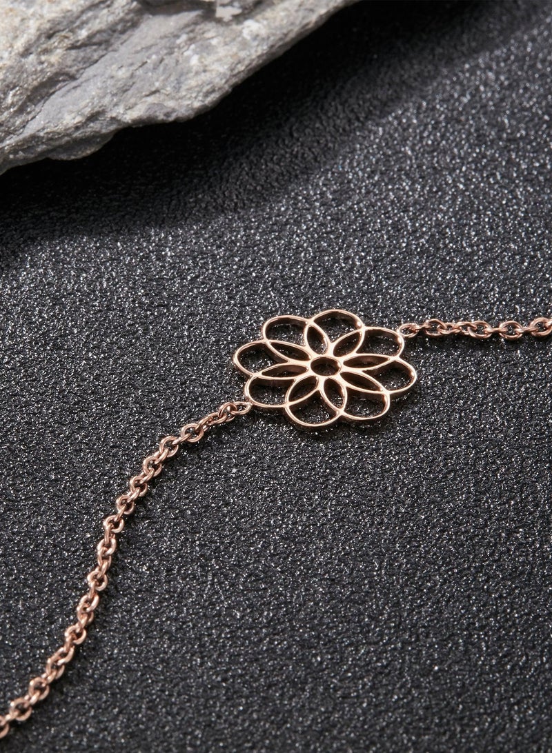 زنك سوار نسائي من زينك، ستانلس ستيل باللون الذهبي الوردي | ZFBR005RG - Image 4