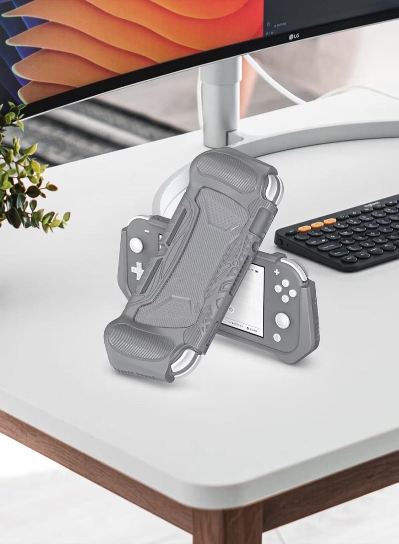 Case for Steam Deck OLED OLED, Durable Soft TPU and PC Rigid Cover, Non-Slip Shockproof Grey - Image 4