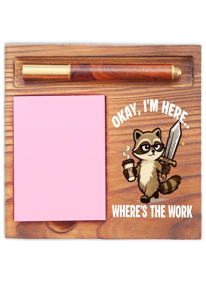 EFFJNSG Funny Coworker Appreciation Sticky Note Holder for Office Desk, Thank You Team Gift with Humor, Playful Work Desk Reminder for Colleague, Boss, Office Friends EDP240 - Image 1
