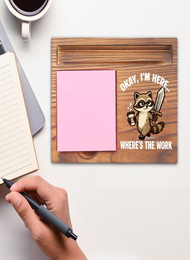 EFFJNSG Funny Coworker Appreciation Sticky Note Holder for Office Desk, Thank You Team Gift with Humor, Playful Work Desk Reminder for Colleague, Boss, Office Friends EDP240 - Image 3