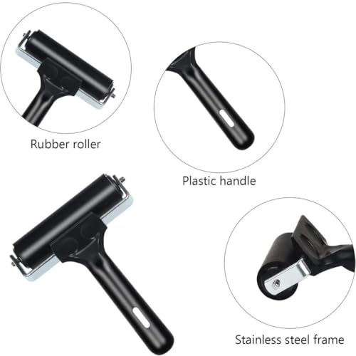 EastyGold Brayer Roller Printmaking Rubber Press Roller 4 Inch Diamond Painting Roller for Craft Projects Ink and Stamping Tools Make Cards Painting - Image 3