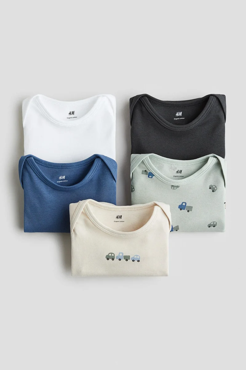 H&M 5-pack long-sleeved bodysuits