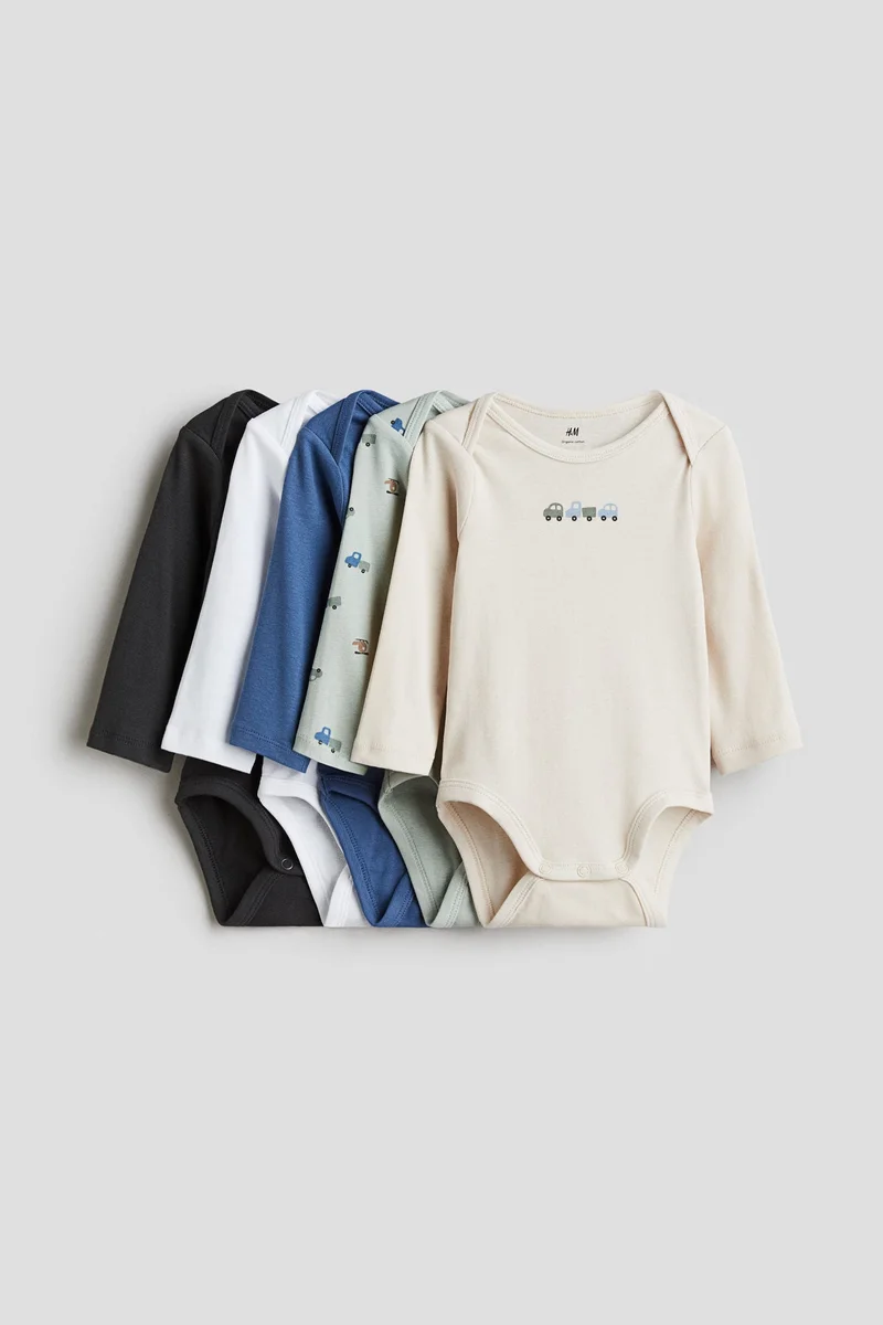 H&M 5-pack long-sleeved bodysuits
