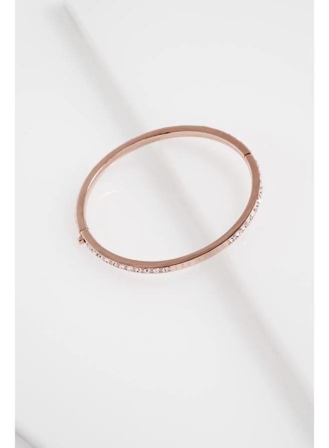 تيد بيكر CLAUDIA: Narrow Crystal Hinged Bangle Bracelet