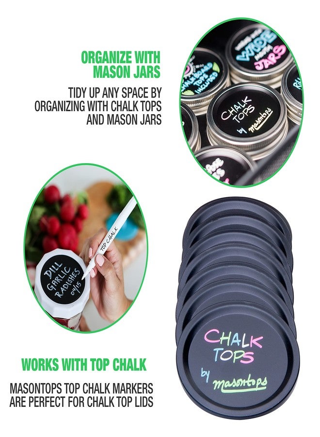 Masontops Blackboard Lids Reg Mouth Chalk Top 8Pk, 1 EA - Image 3