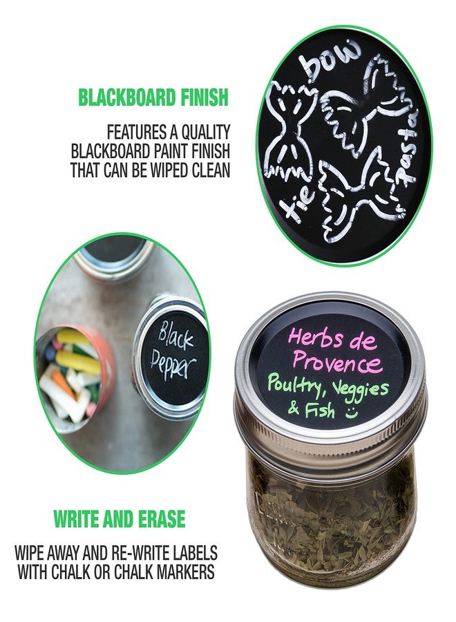 Masontops Blackboard Lids Reg Mouth Chalk Top 8Pk, 1 EA - Image 2
