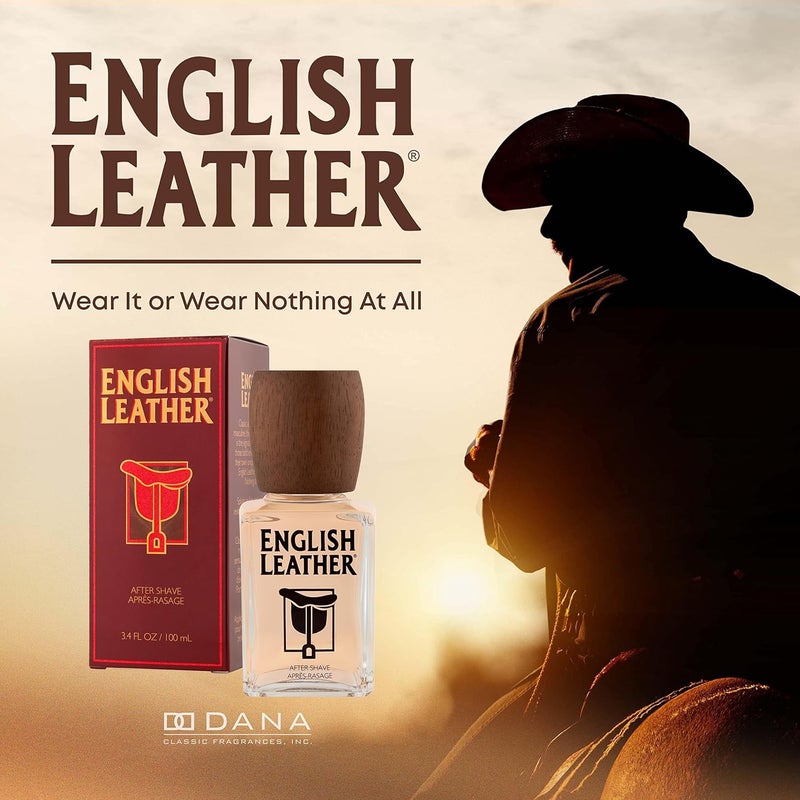Dana English Leather Aftershave for Men - 3.4 Ounces - Image 2