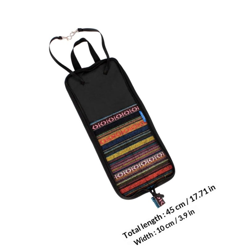 Oxford Cloth Drumstick Bag Pouch with Hook for Jazz Rock Drummers Portable Stick Holder Case - Image 3