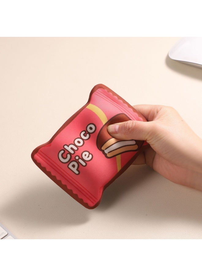 Choco Pie Shaped Slow Rebound Wrist Rest, Anti-Slip Ergonomic Support - Image 1