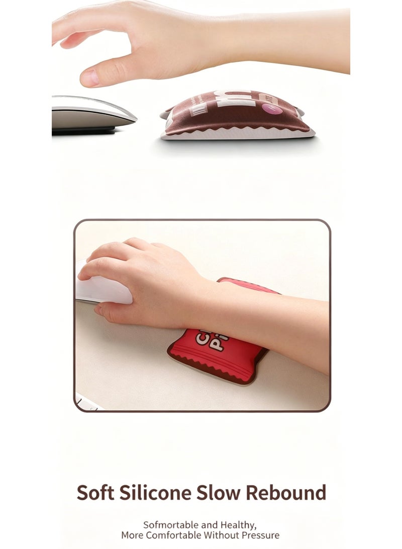Choco Pie Shaped Slow Rebound Wrist Rest, Anti-Slip Ergonomic Support - Image 3