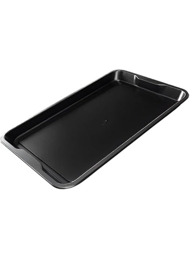Heavy-duty, non-stick baking tray, high-quality heat resistant up to 260°C, dishwasher safe, black non-stick oven tray, high-performance, durable baking tray, durable bakeware