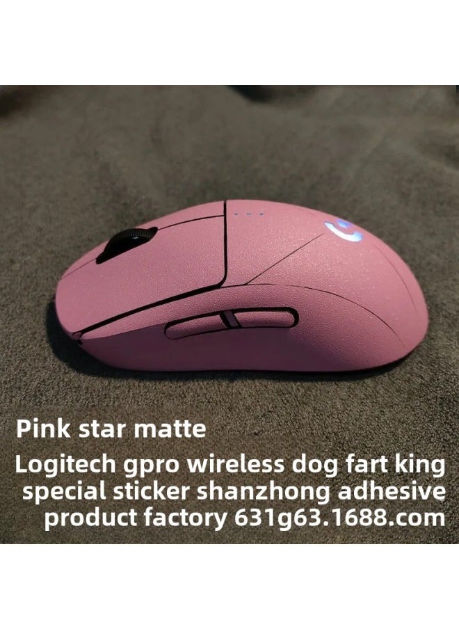 Generic - Anti-slip Mouse Stickers Logitech GPW One Or Two Generation GPROX Special All-inclusive Sweat-absorbent Anti-sweat Hand Stickers Lizard Skin-Color:GPW Generation-pink Starlight Matte - Image 1