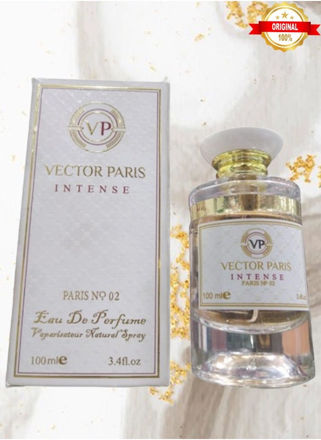 Paris 3 Pieces Vector Paris Intense Perfume Number 02 100ml EDP  - Image 2