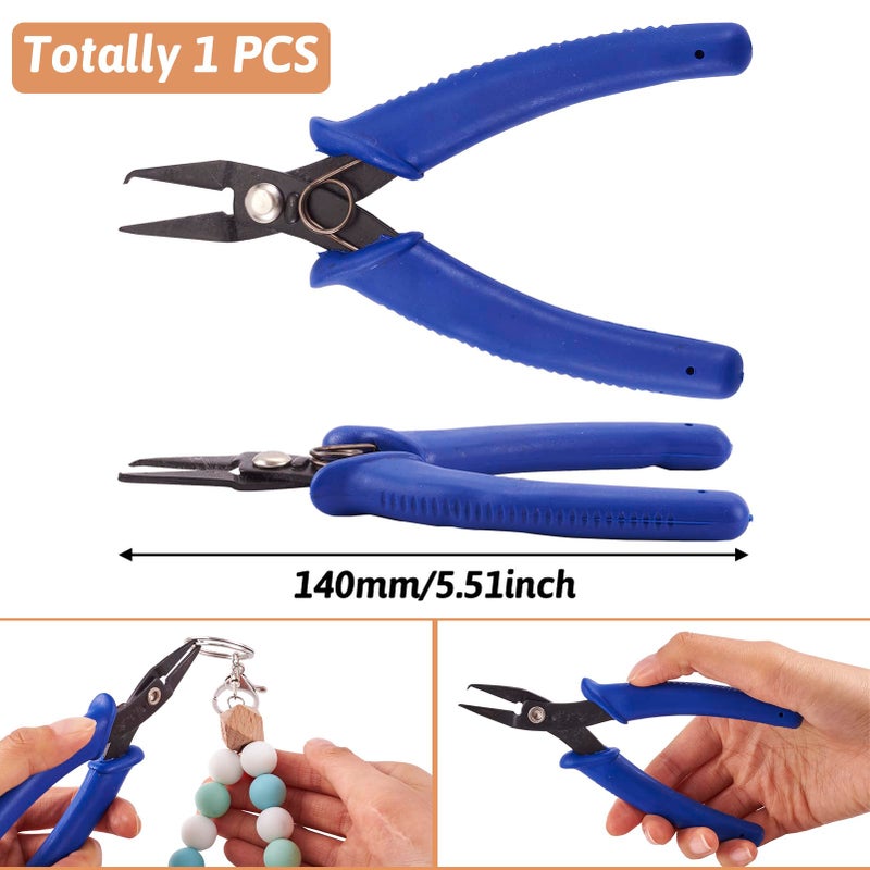 BB Beadthoven Beadthoven Split Ring Opening Pliers Tweezers Opener Tools Jewelry Making Tools Jump Ring Jewelry Pliers for Opening Split Ring or Key Chain Gunmetal Color 140mm - Image 5