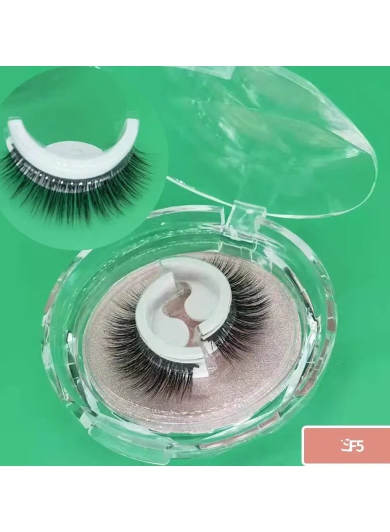 أوريتي زوج قابل لإعادة الاستخدام الذاتي لاصق الرموش الكاذبة ثلاثية الأبعاد الرموش المنك الاصطناعية الغراء مجانا تمديد الرموش 3 ثوان لارتداء لا الغراء الرموش اللازمة - Image 2