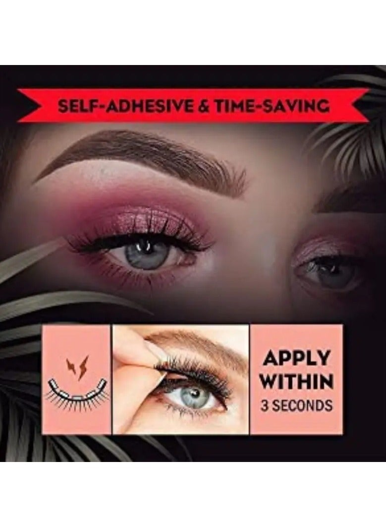 أوريتي زوج قابل لإعادة الاستخدام الذاتي لاصق الرموش الكاذبة ثلاثية الأبعاد الرموش المنك الاصطناعية الغراء مجانا تمديد الرموش 3 ثوان لارتداء لا الغراء الرموش اللازمة - Image 3