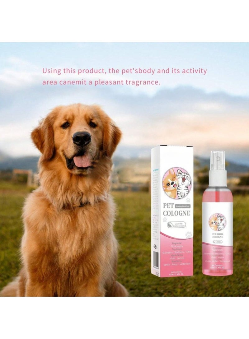 Generic Pet Perfume with Long-Lasting strawberry  Scent – Eliminates Odors, Softens, and Moisturizes Your Pet's Fur.  - Image 5