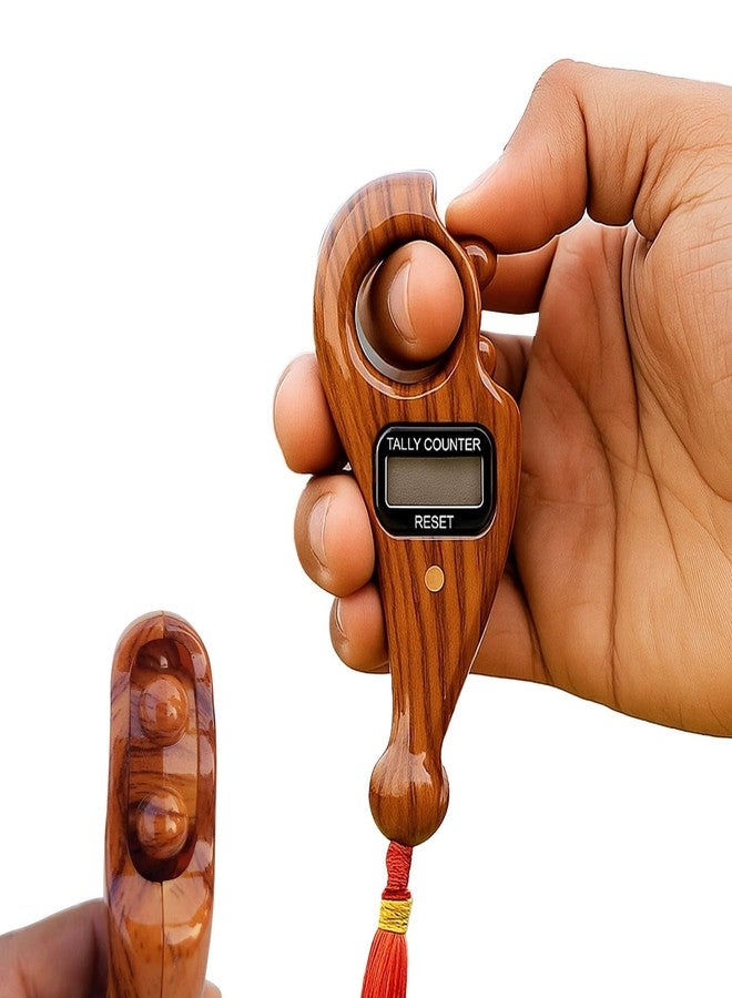 Karomouj Digital Finger Counter for Pooja, Prayer and Meditation with LCD Display, Portable Japa Mala Tally Counter for Chanting and Mantra Counting (Multicolor) - Image 1