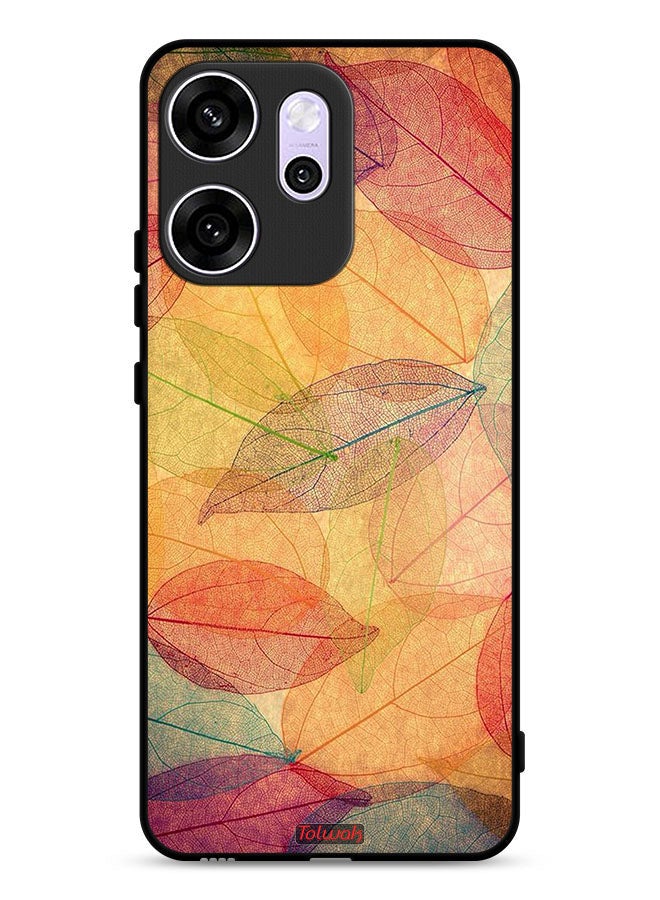 Tolwak Oppo Reno14 F Protective Case Cover Leaves Abstract Digital Art - Image 1