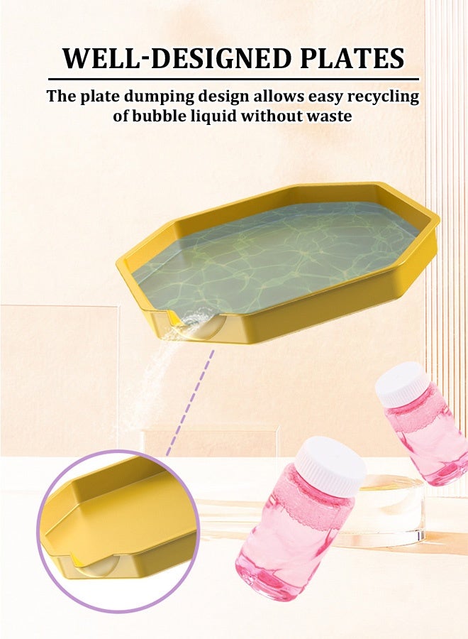 بازوكا لعبة فقاعات مسدس فقاعات ديزدرت هوم مسدس فقاعات مطور مع ضوء ومحلول فقاعات بـ69 فتحة للاطفال، لعبة صيفية لحفلات اعياد الميلاد وحفلات الزفاف في الاماكن المغلقة والمفتوحة - مسدس فقاعات بينك - Image 3