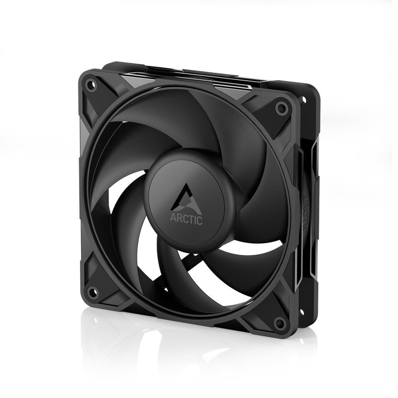 ARCTIC P12 Pro PST - Powerful Premium Fan, 120 mm PWM Fan with Y-Cable Splitter, 600-3000 RPM, 0 RPM <5% PWM, Fluid Dynamic Bearing, 4-Pin - Black - Image 1
