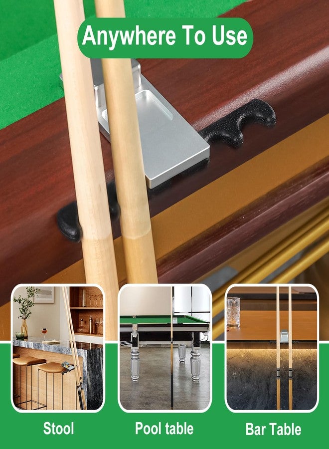 GAMESUN Portable Weighted Pool Cue Holder, chalk holder, billiard cue holder - Image 4