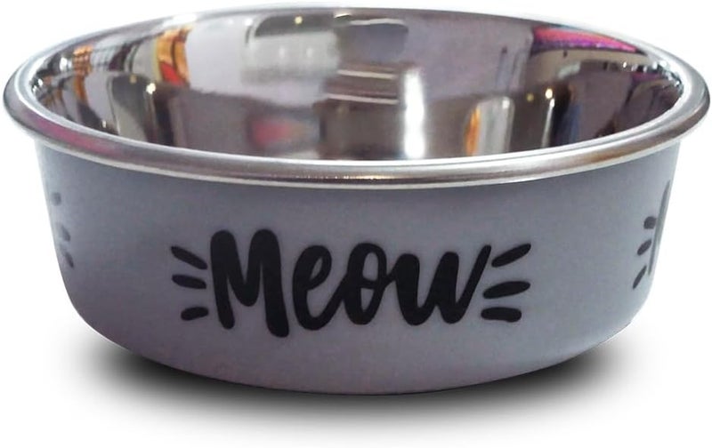Mau Fusion Pet Bowl, 470 ml Capacity, Grey - Image 1