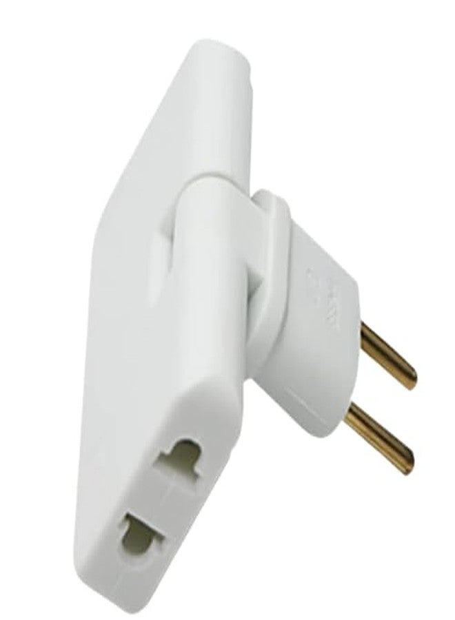 Kevim 180° Rotatable Multi-Socket Power Plug Adapter - 3-in-1 Extension Plug for Travel & Tight Spaces (Random Color) - Image 1
