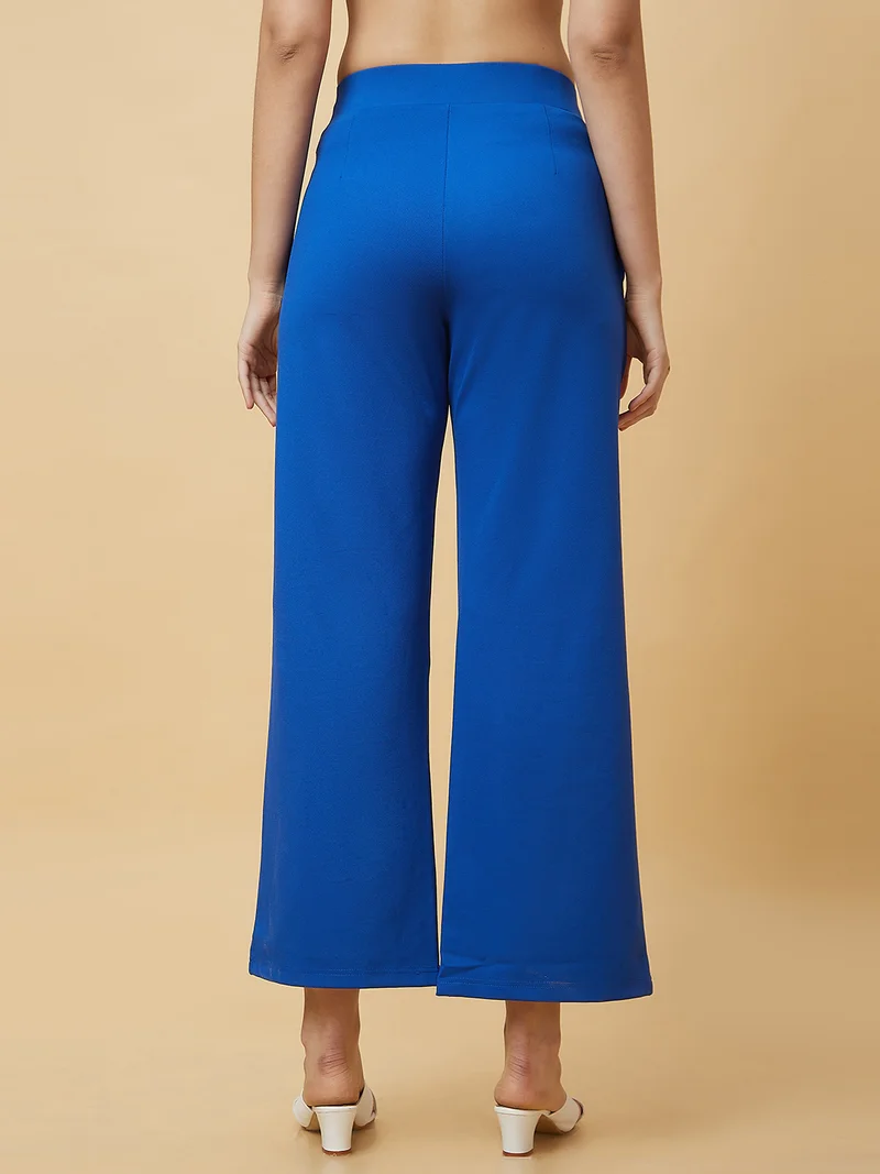 globus Women Loose Fit High-Rise Pleated Trousers