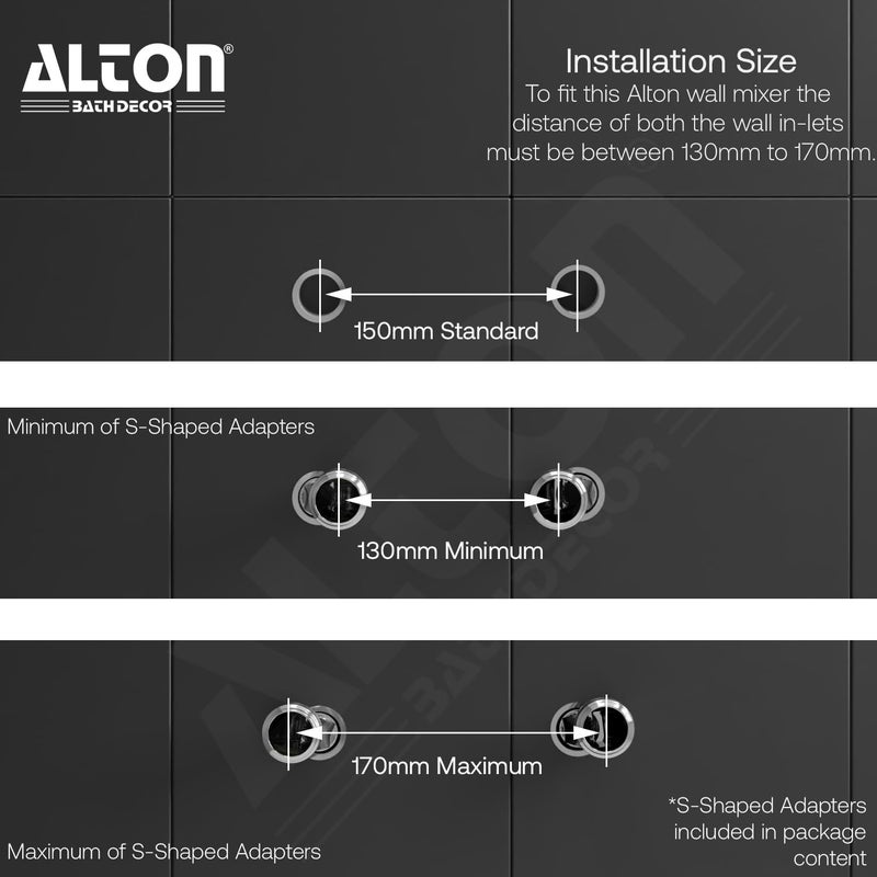 Alton ALTON AXN9495 Brass Wall Mixer With 5Function Hand Shower SS304 Grade 15 Meter Tube and Crutch Chrome Finish  - Image 4