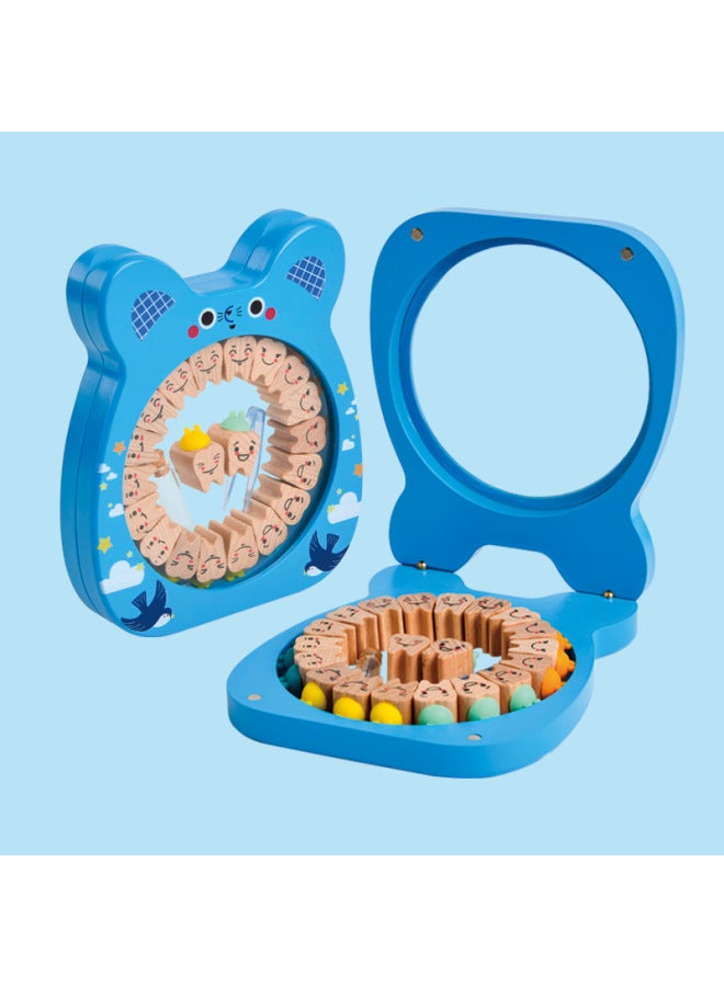 Children's Teeth Box Boys And Girls Teeth Memorial Box Creative Baby Fairy Umbilical Cord Collection Box-Color:Babe Mouse-Blue  - Image 3